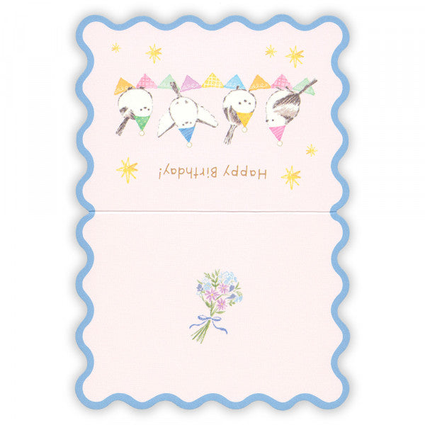 Long-tailed Tit Birthday Card