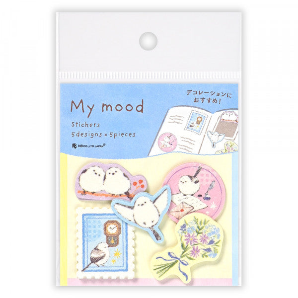 Long-tailed Tit Japanese Washi Stickers Pack