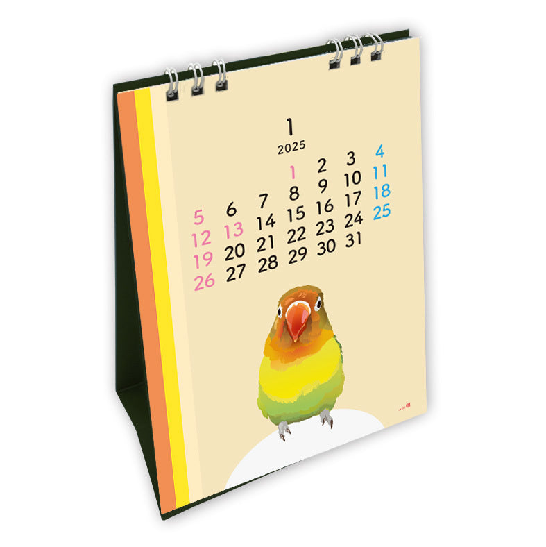 2025 Beautiful Birds Desk Calendar