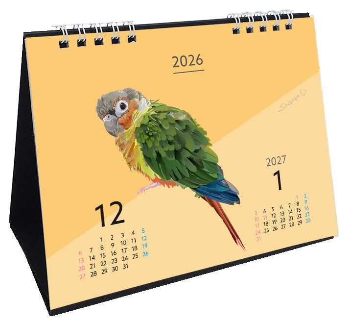2026 Beautiful Birds Desk Calendar