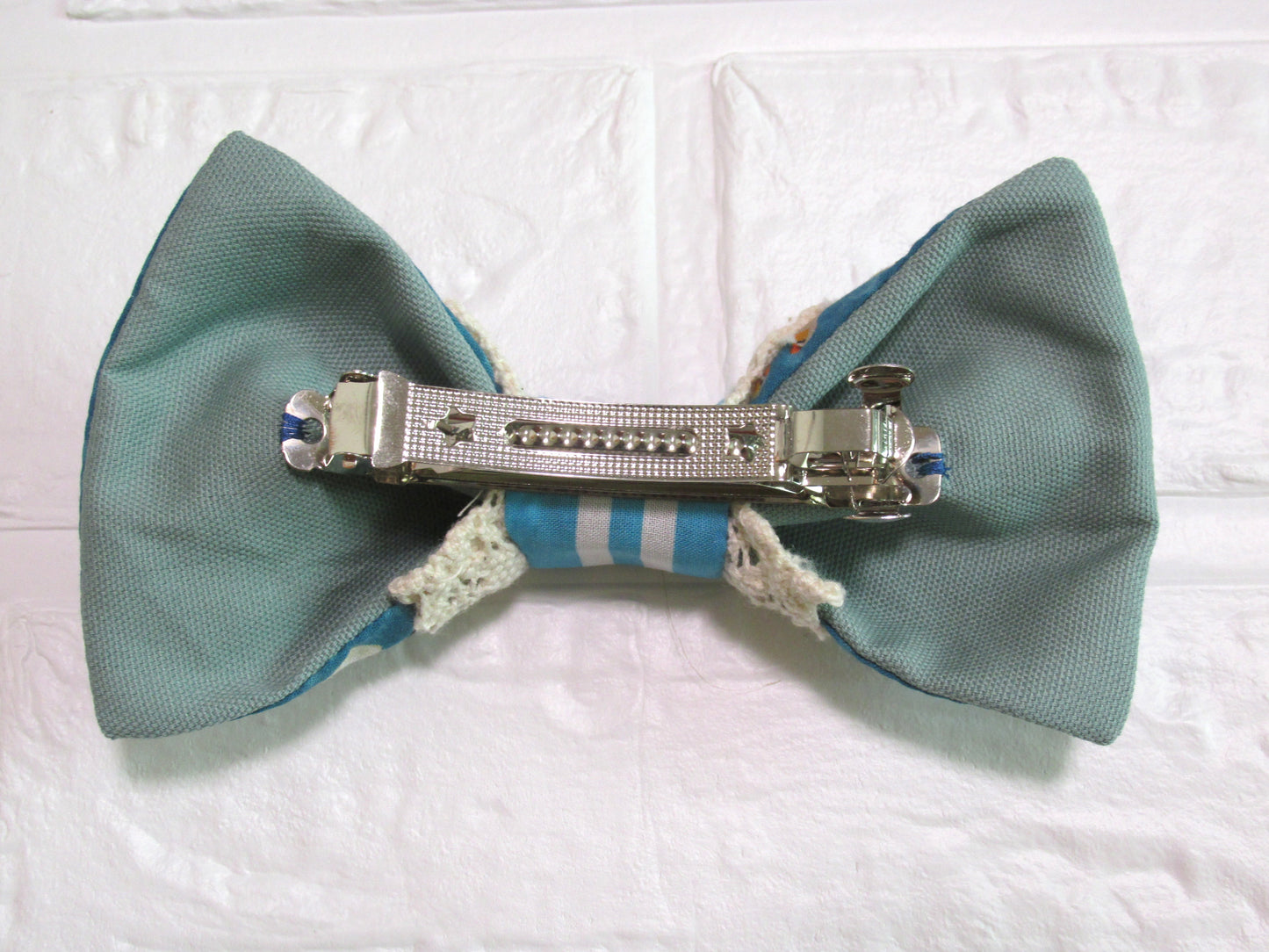 Zebra Finch Ribbon Barrette