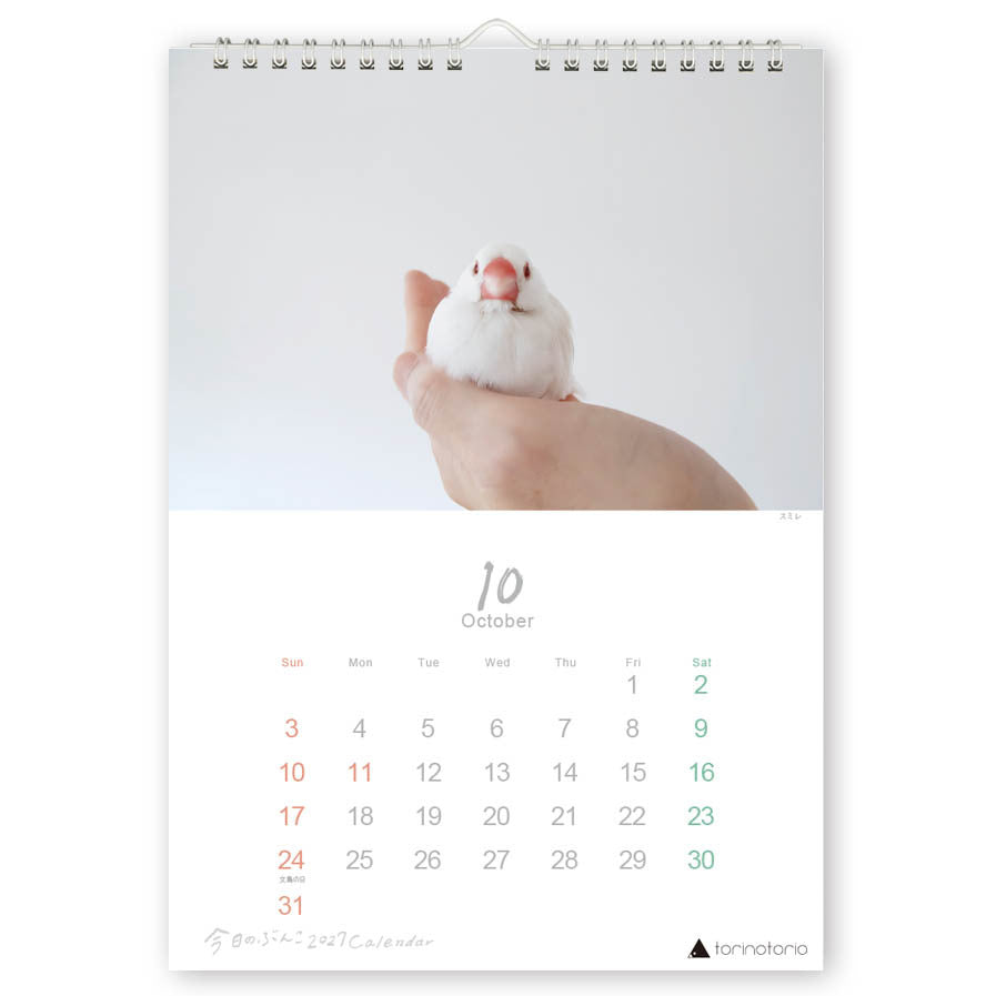 "Pre-order " 2027 Java Sparrow Wall Calendar