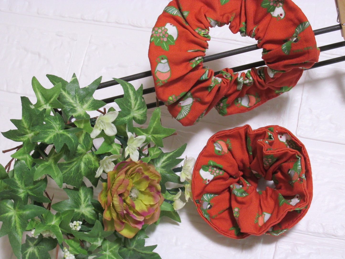 Java Sparrow Handmade Cotton Scrunchie 7