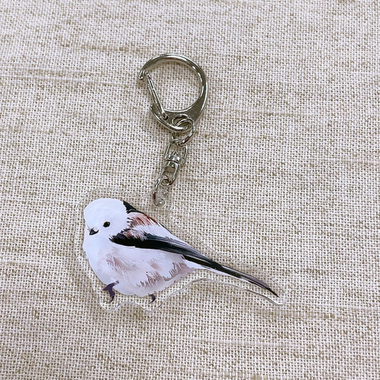 Made-to-Order Long-tailed Tit Acrylic Key Holder – Order by Nov. 19, 2025/ Estimated Shipping Date: Mid Dec. 2025