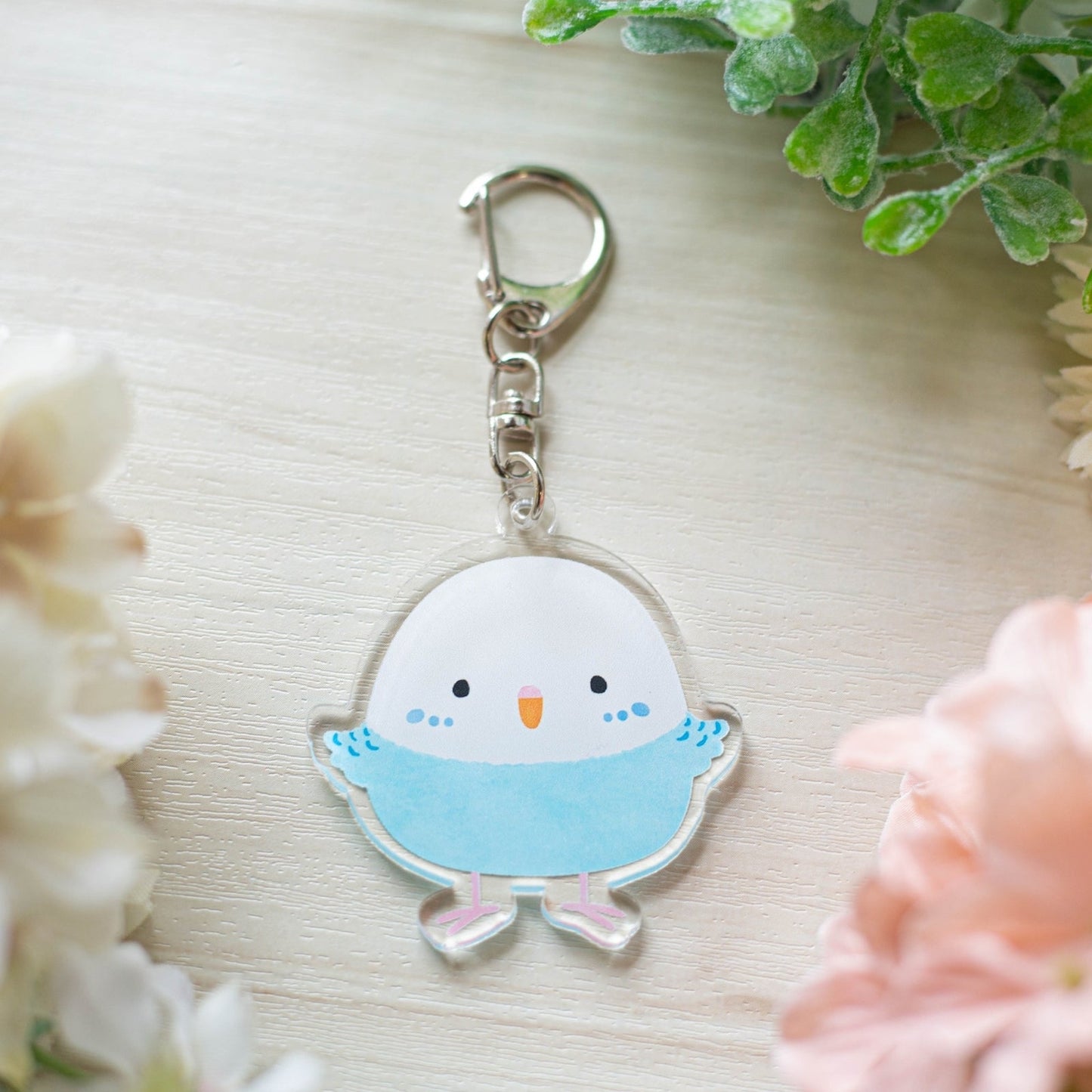 (Made-to-order requests are currently closed. Please wait until we reopen.) Made-to-Order Budgie Acrylic Key Holder