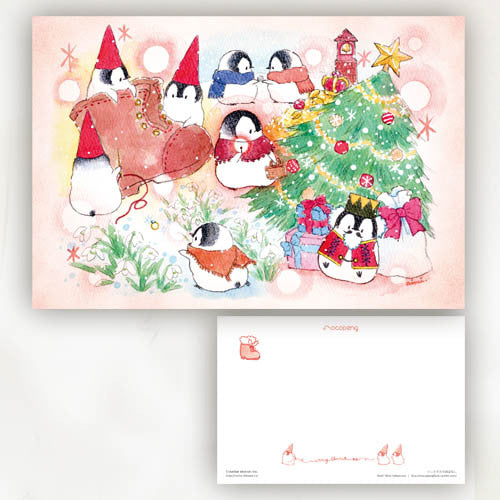 Penguin Christmas Postcards Set of 6 - 3 designs