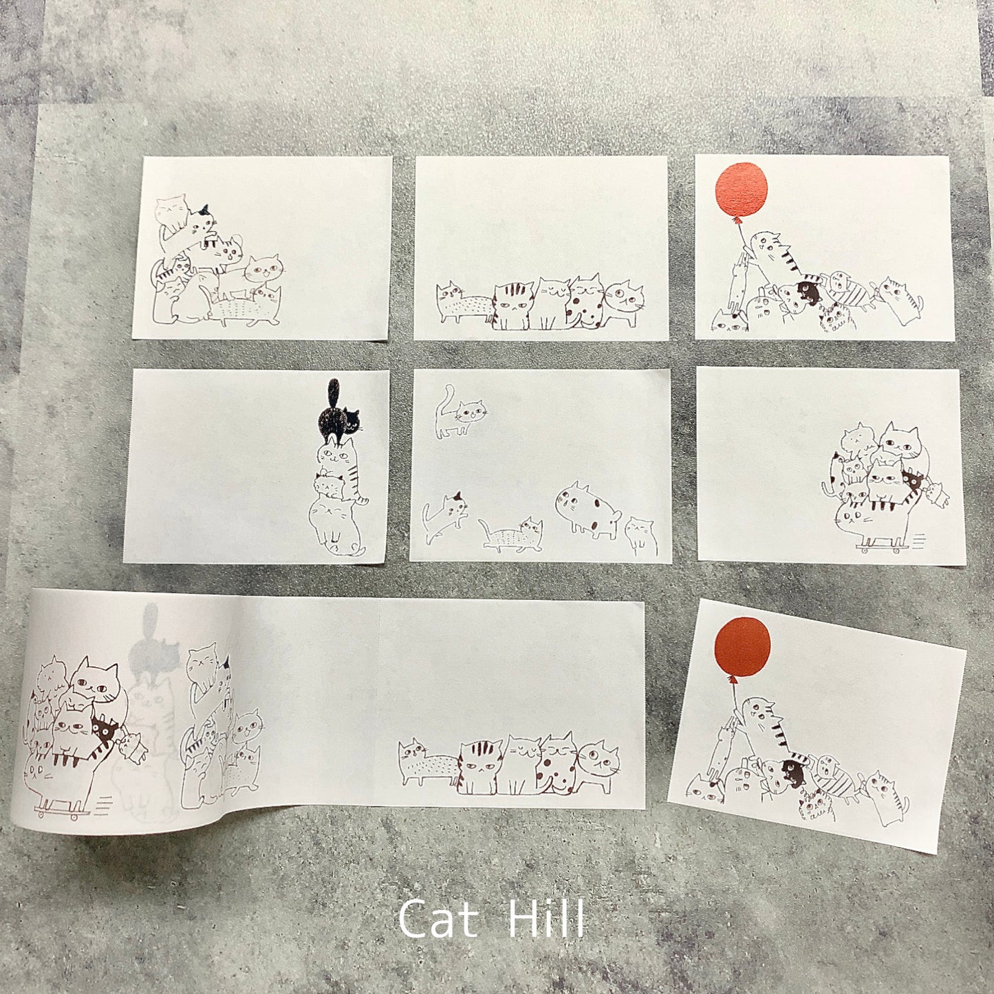 Cat Roll Sticky Notes Shinzi Katoh Design Cat Hill