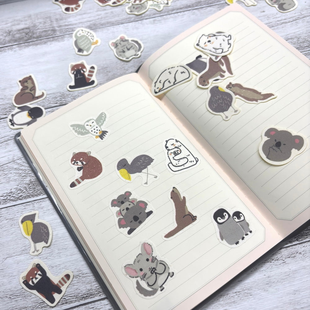 Shoebill The Endangered Species Banana Paper Stickers Pack