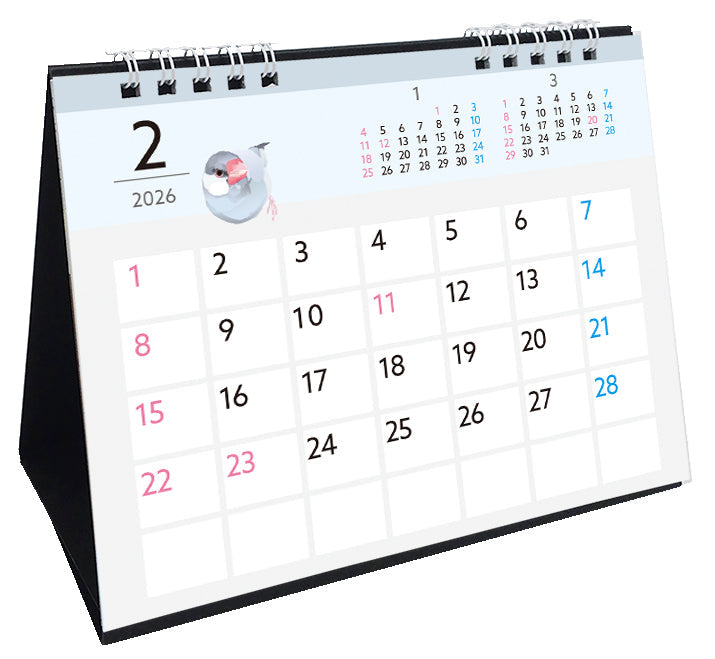 2026 Beautiful Birds Desk Calendar