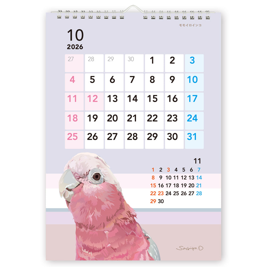 2026 Beautiful Birds Wall Calendar