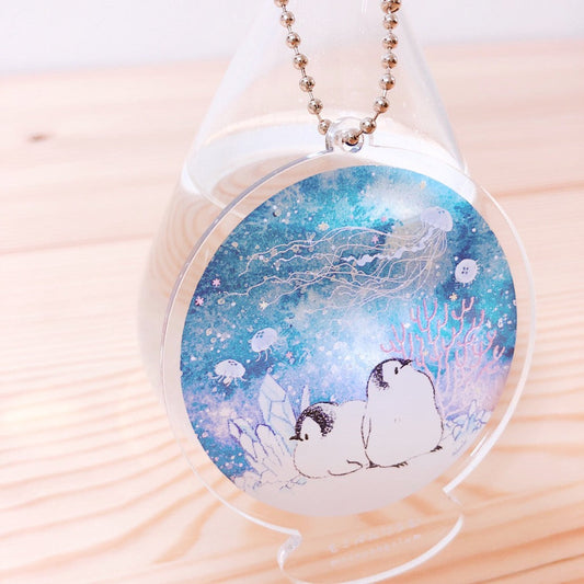 (Made-to-order requests are currently closed. Please wait until we reopen.) Made-to-Order Penguin Acrylic Key Holder