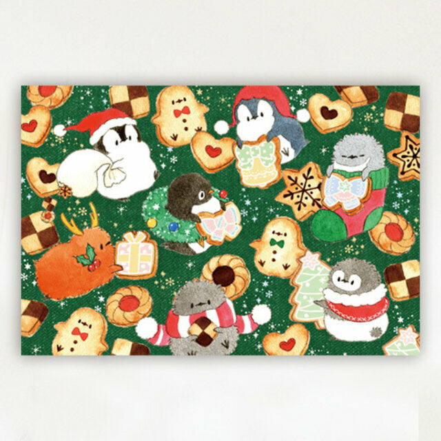 Penguin Christmas Postcards Set of 6 - 3 designs