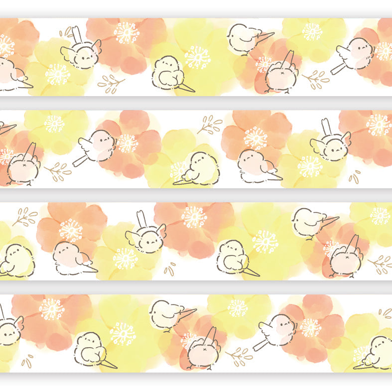 Long-tailed Tit Japanese Washi Tape Masking Tape