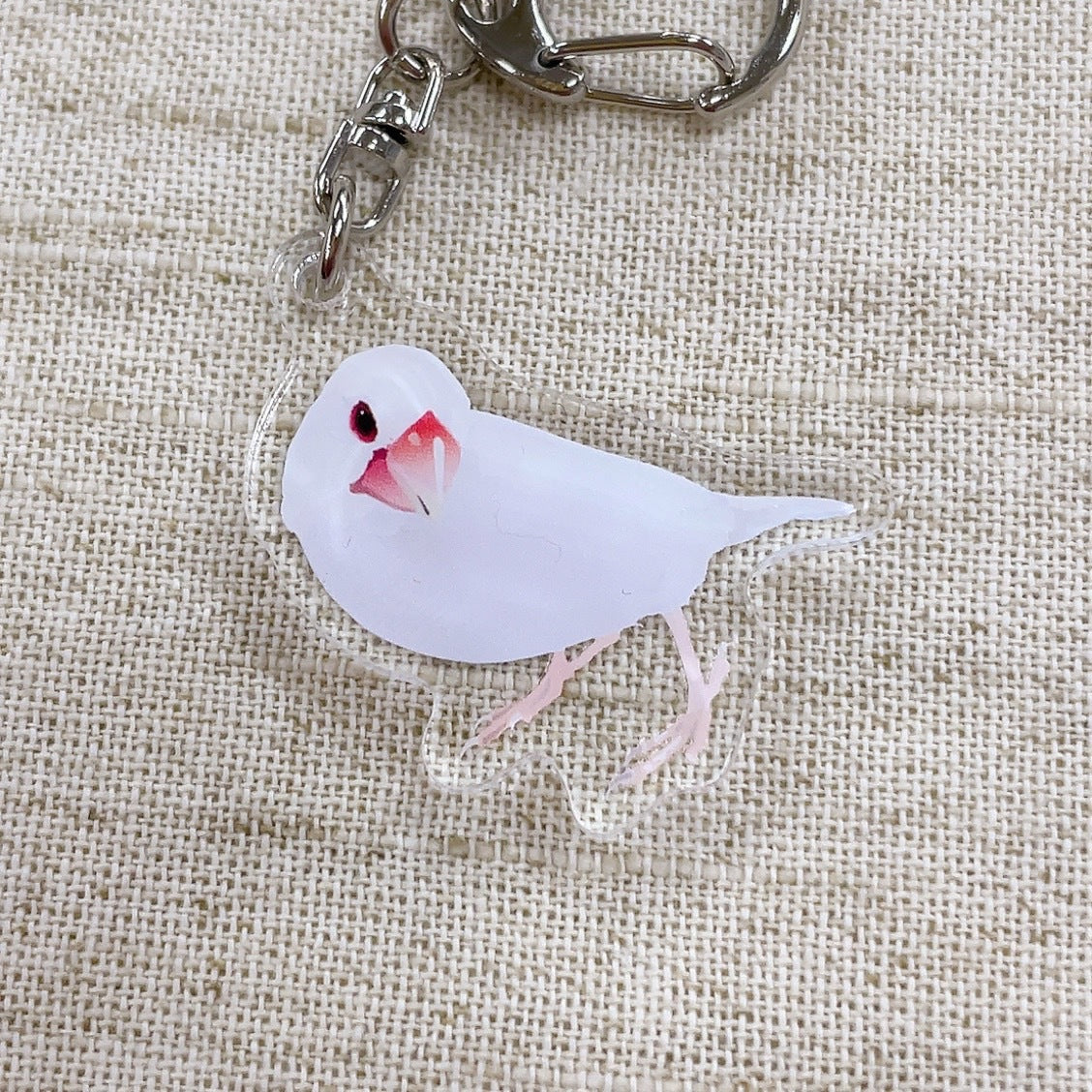 (Made-to-order requests are currently closed. Please wait until we reopen.) Made-to-Order Java Sparrow Acrylic Key Holder