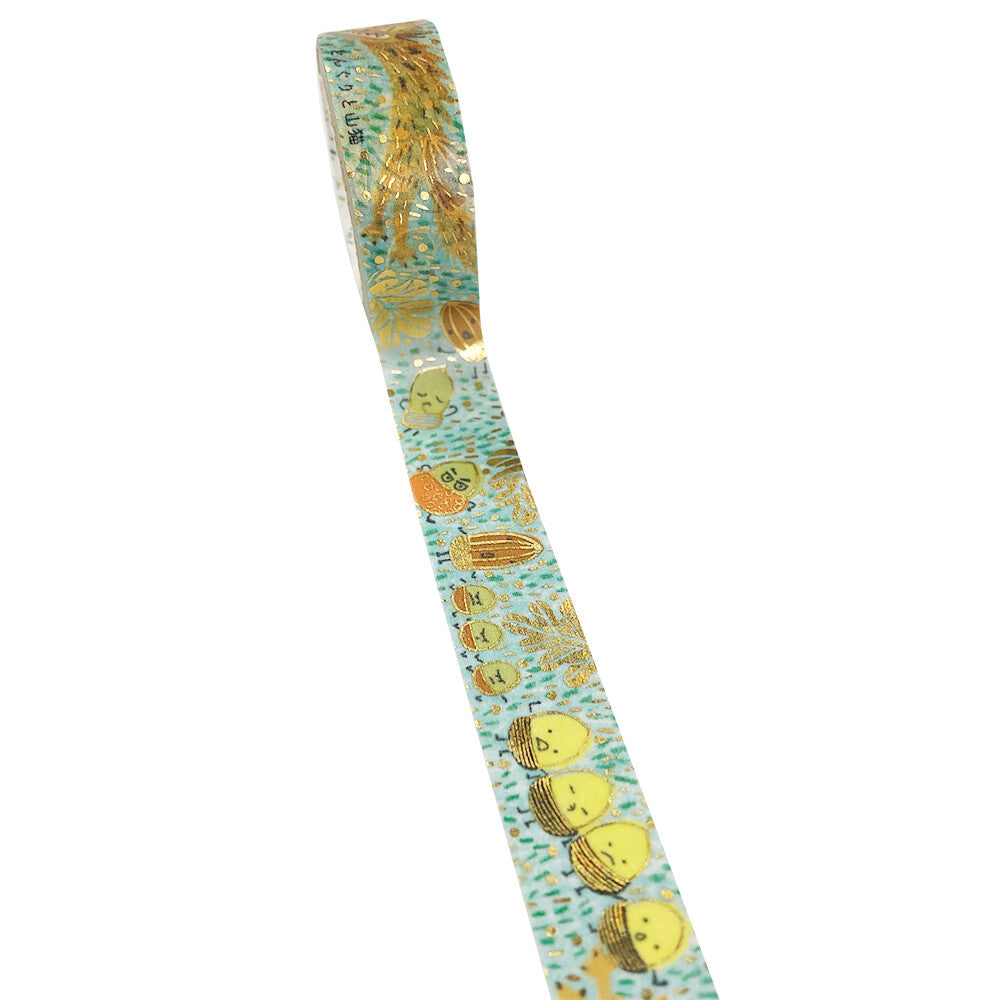 The Acorns and the Wildcat by Kenji Miyazawa Glitter Japanese Washi Tape Masking Tape