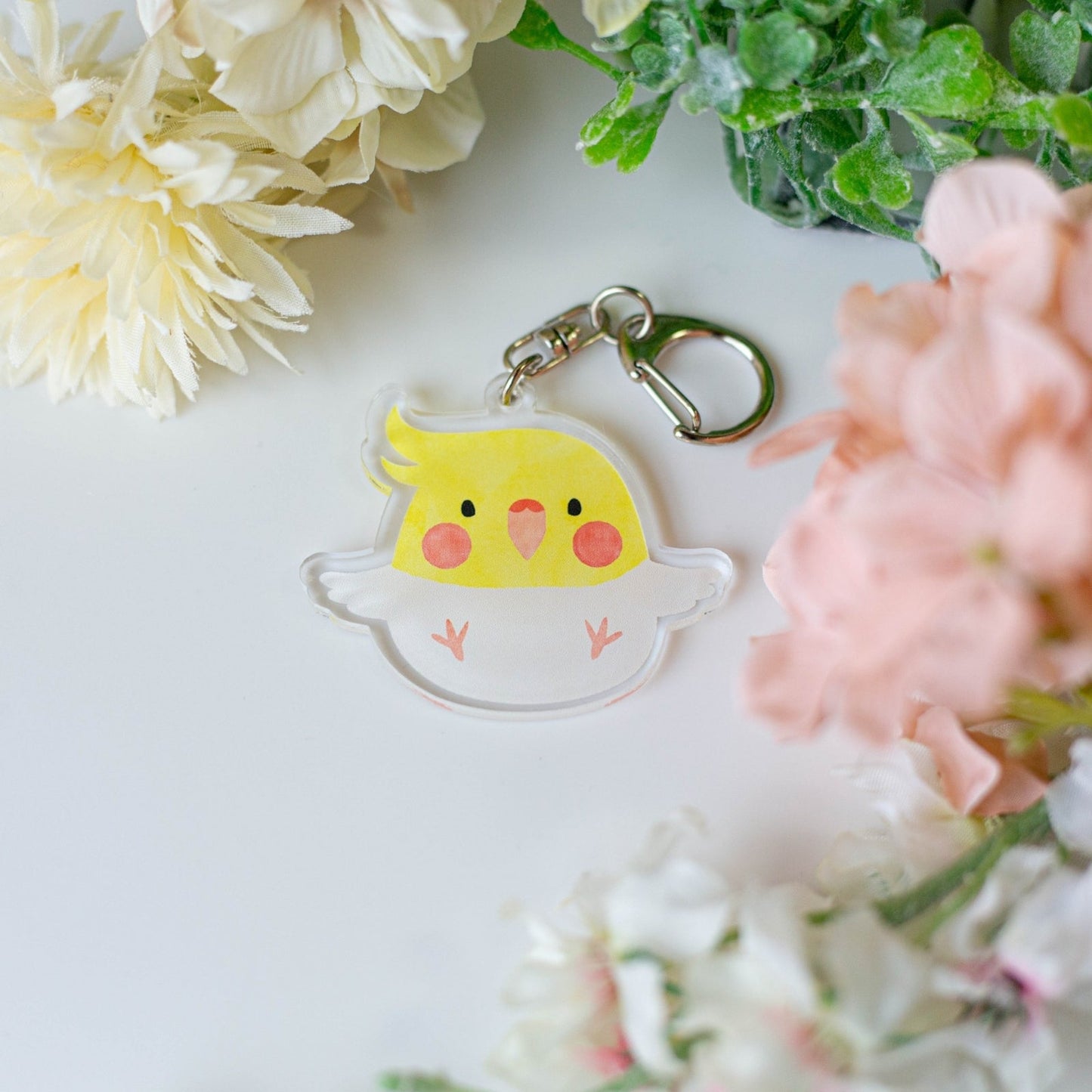 (Made-to-order requests are currently closed. Please wait until we reopen.) Made-to-Order Cockatiel Acrylic Key Holder