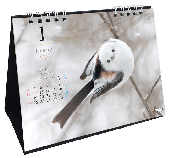 2026 Long-tailed Tit Desk Calendar