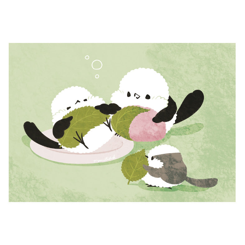 Long-tailed Tit & Sakura Mochi Memo Pad