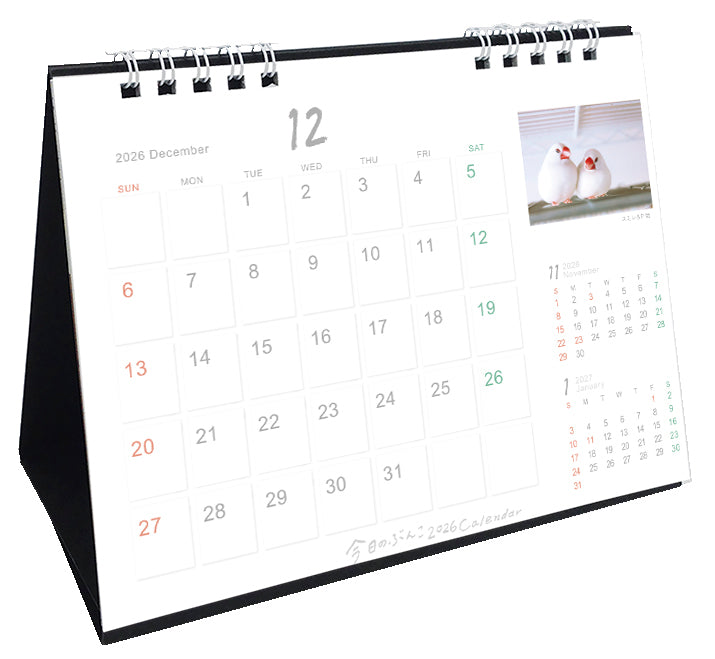 “Pre-order” 2026 Java Sparrow Desk Calendar