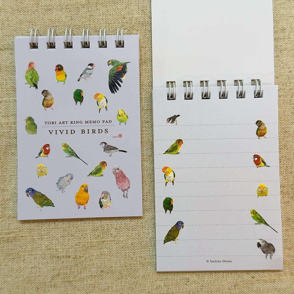 VIVID BIRDS Mini Memo Pad