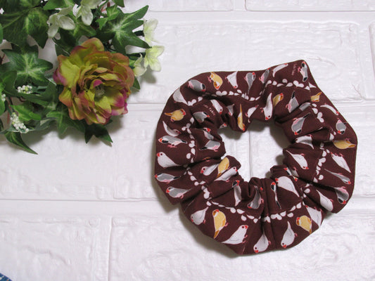 Java Sparrow  Handmade Cotton Scrunchie 2