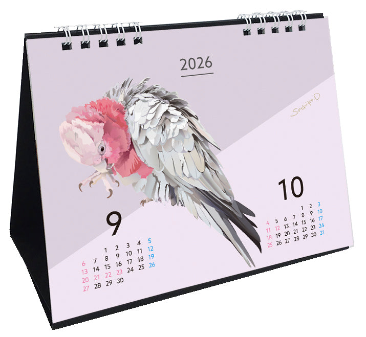 2026 Beautiful Birds Desk Calendar