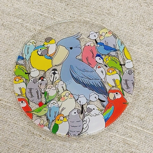 Many Birds Acrylic Coaster