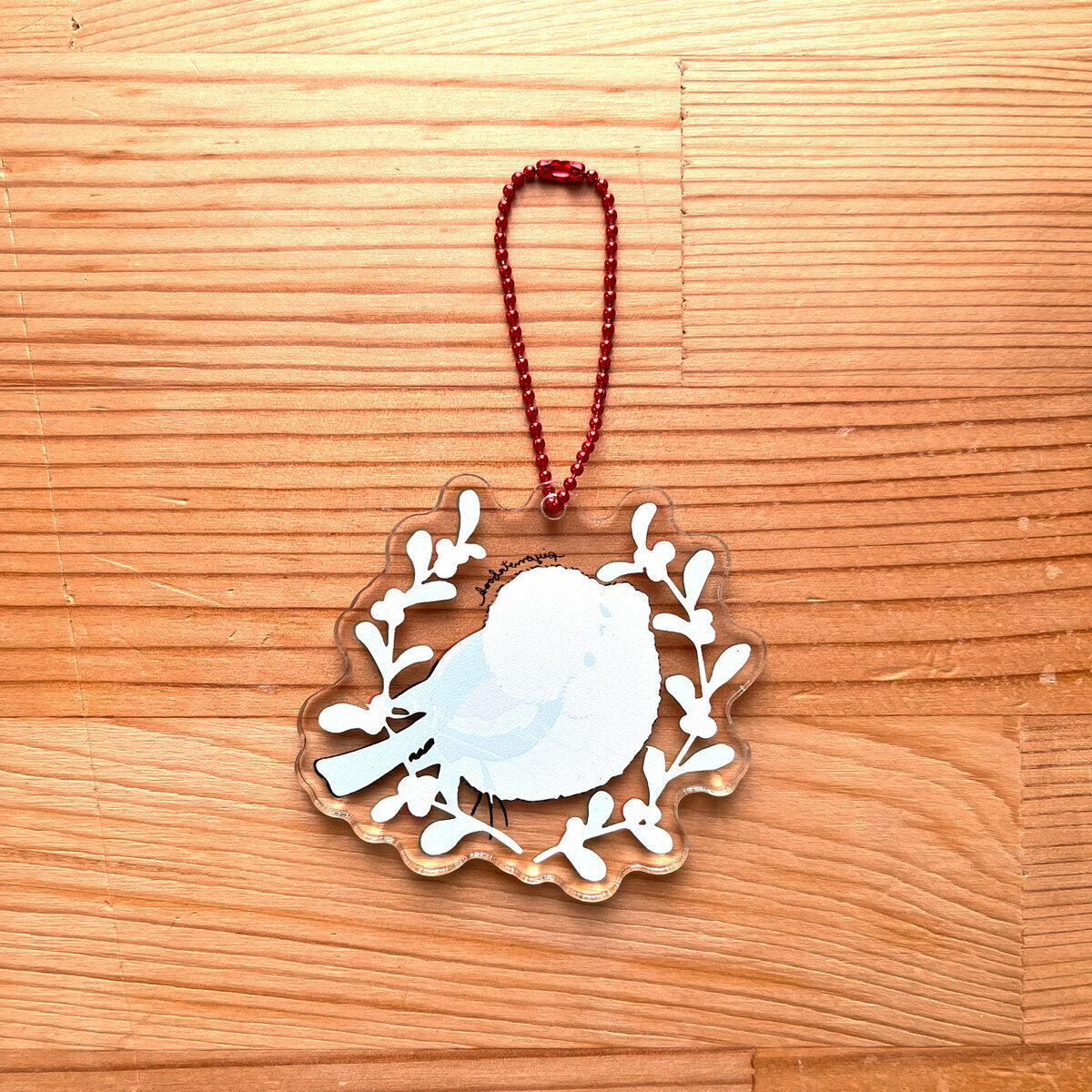 (Made-to-order requests are currently closed. Please wait until we reopen.) Made-to-Order Long-tailed Tit Acrylic Key Holder