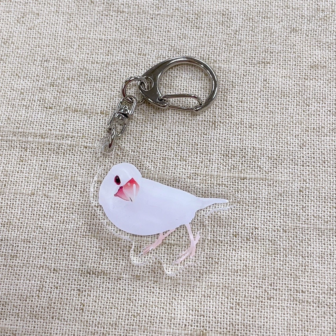 (Made-to-order requests are currently closed. Please wait until we reopen.) Made-to-Order Java Sparrow Acrylic Key Holder