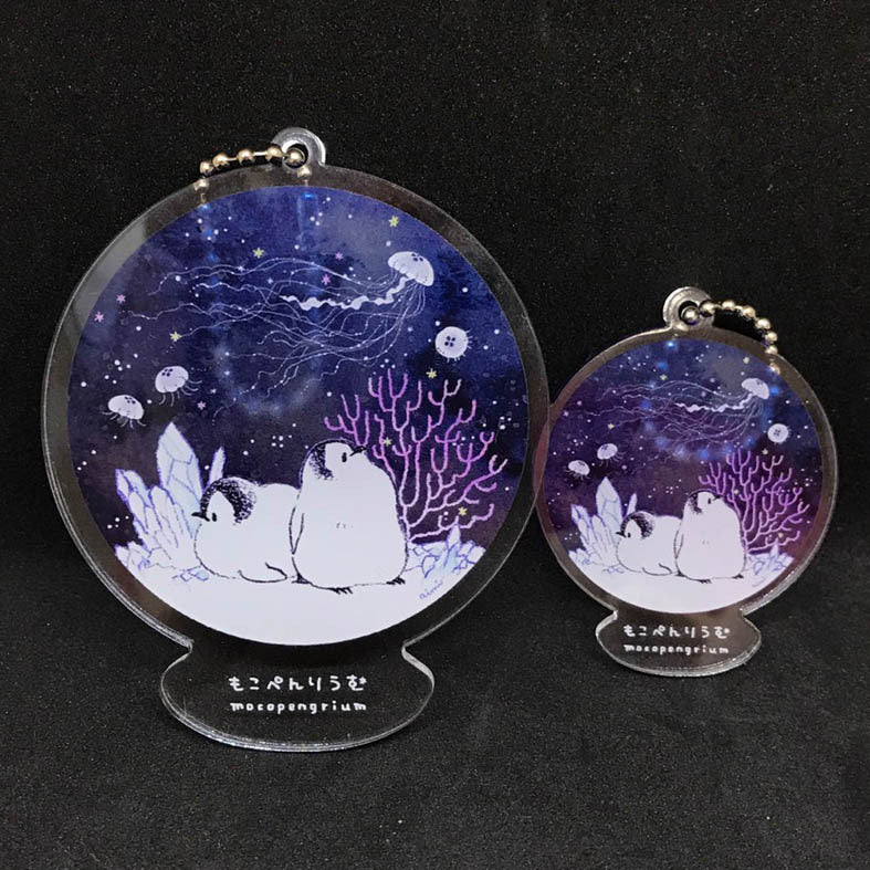 (Made-to-order requests are currently closed. Please wait until we reopen.) Made-to-Order Penguin Acrylic Key Holder