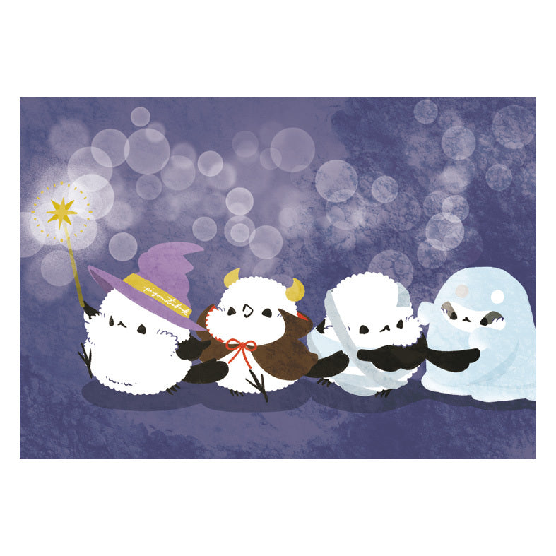 Long-tailed Tit Halloween Parade Memo Pad
