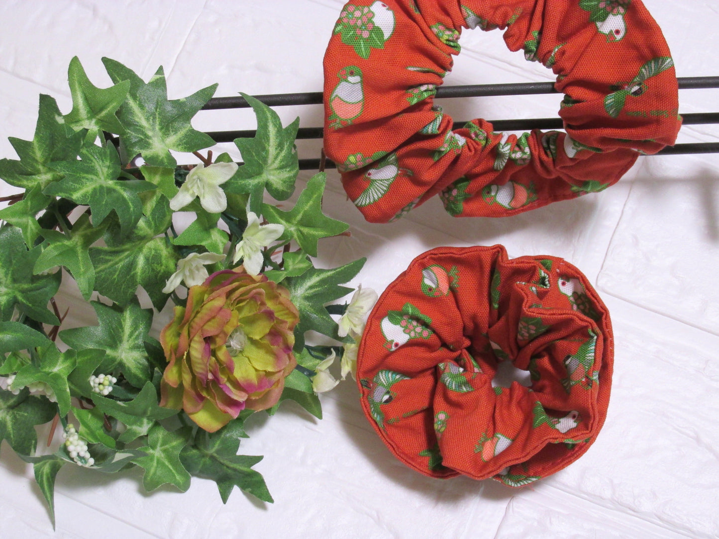 Java Sparrow Handmade Cotton Scrunchie 7