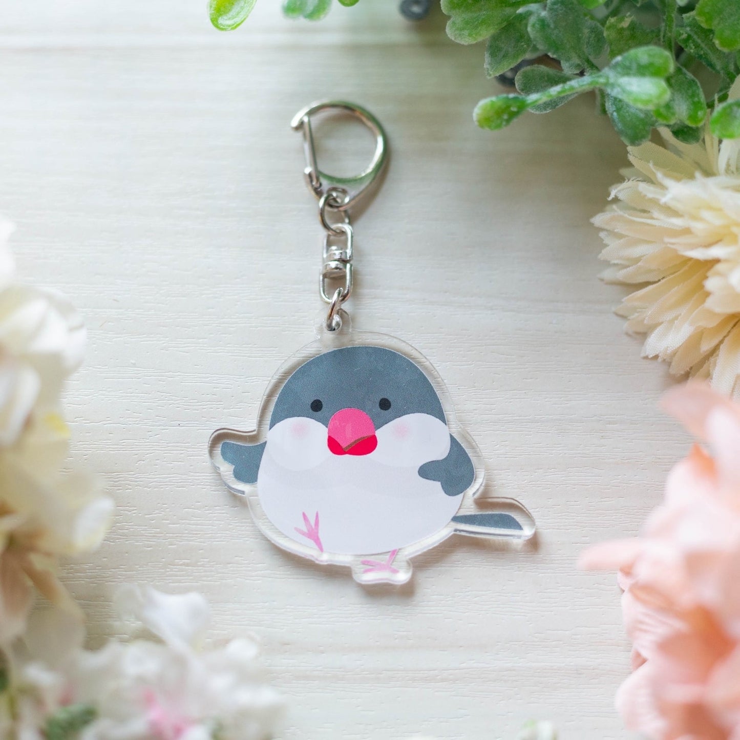 (Made-to-order requests are currently closed. Please wait until we reopen.) Made-to-Order Java Sparrow Acrylic Key Holder