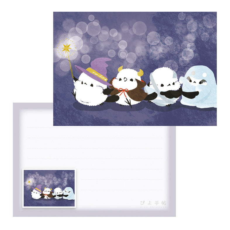 Long-tailed Tit Halloween Parade Memo Pad