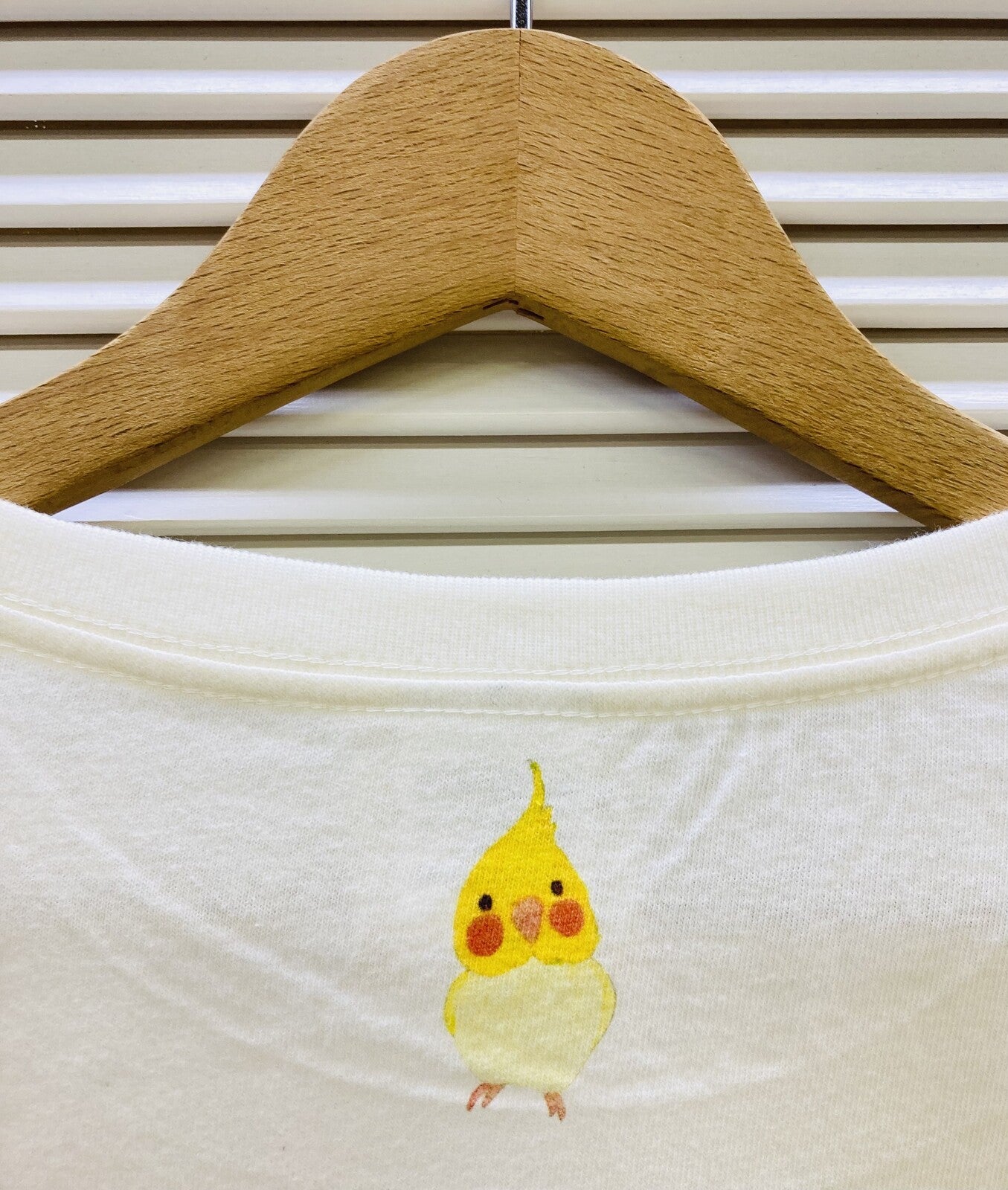 Cockatiel and Blue Flower Women's T-shirt (Made to Order)