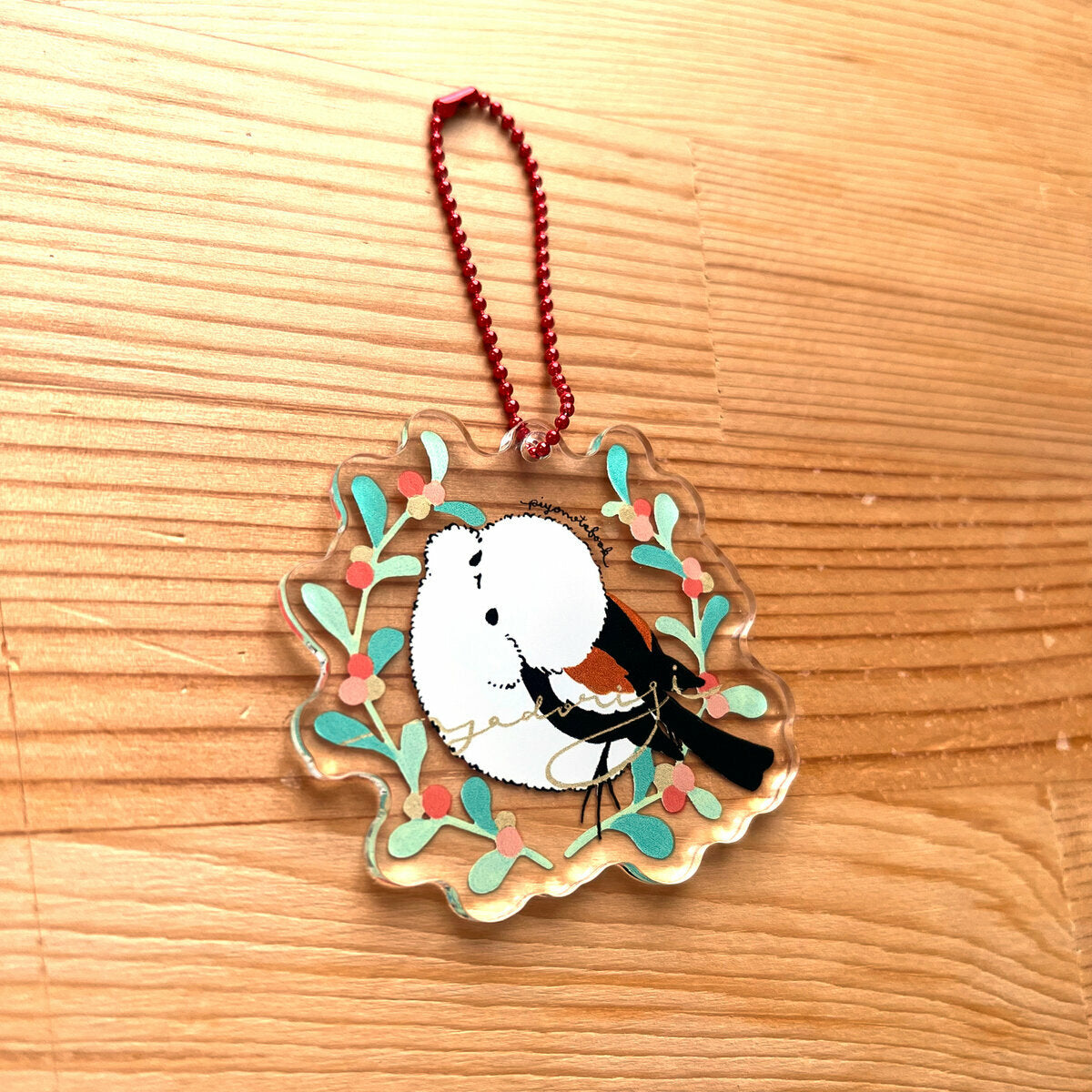 (Made-to-order requests are currently closed. Please wait until we reopen.) Made-to-Order Long-tailed Tit Acrylic Key Holder