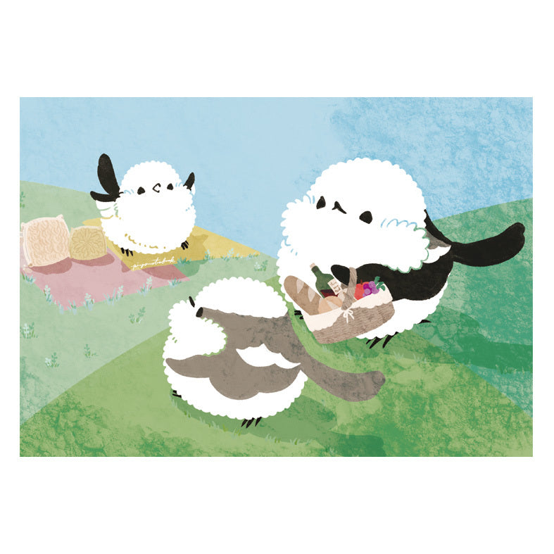 Long-tailed Tit Picnic Memo Pad