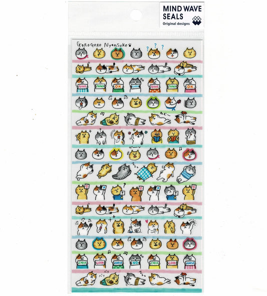 Cat Stickers Goro Goro Nyansuke