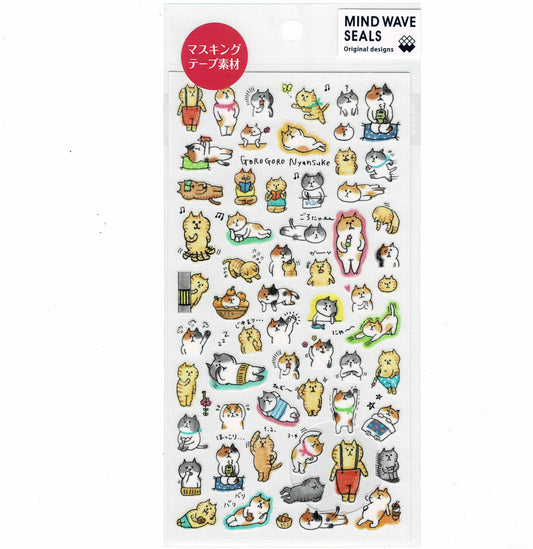 Cat Stickers Goro Goro Nyansuke