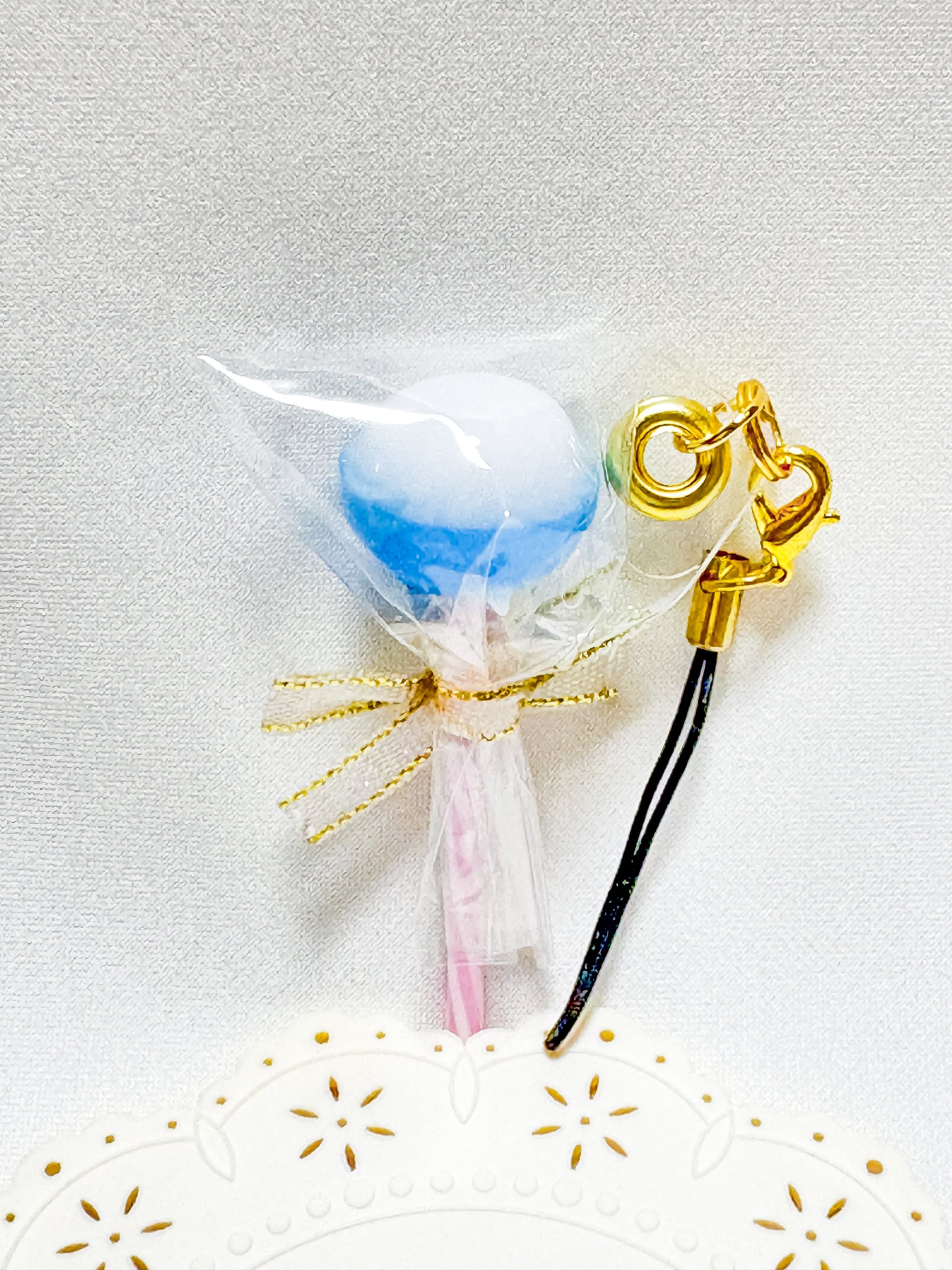 Budgie Resin Charm – Lollipop Style - Sweet Birdie Boutique International