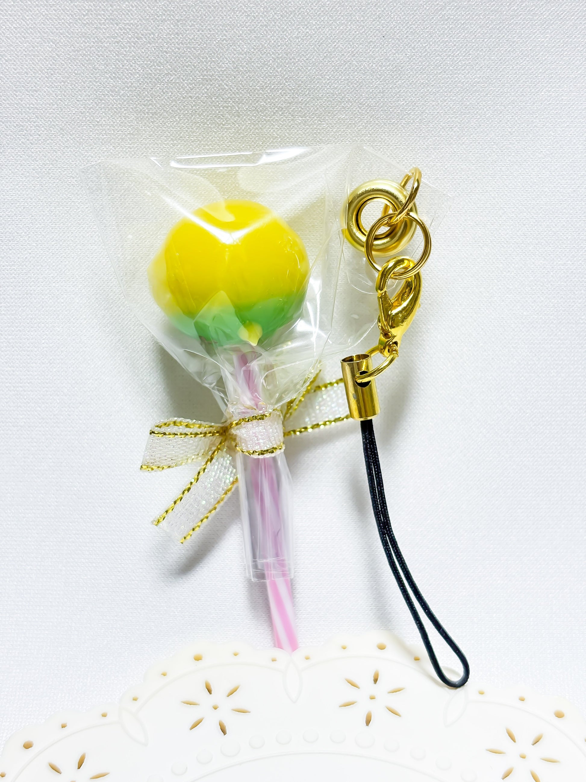 Budgie Resin Charm – Lollipop Style - Sweet Birdie Boutique International