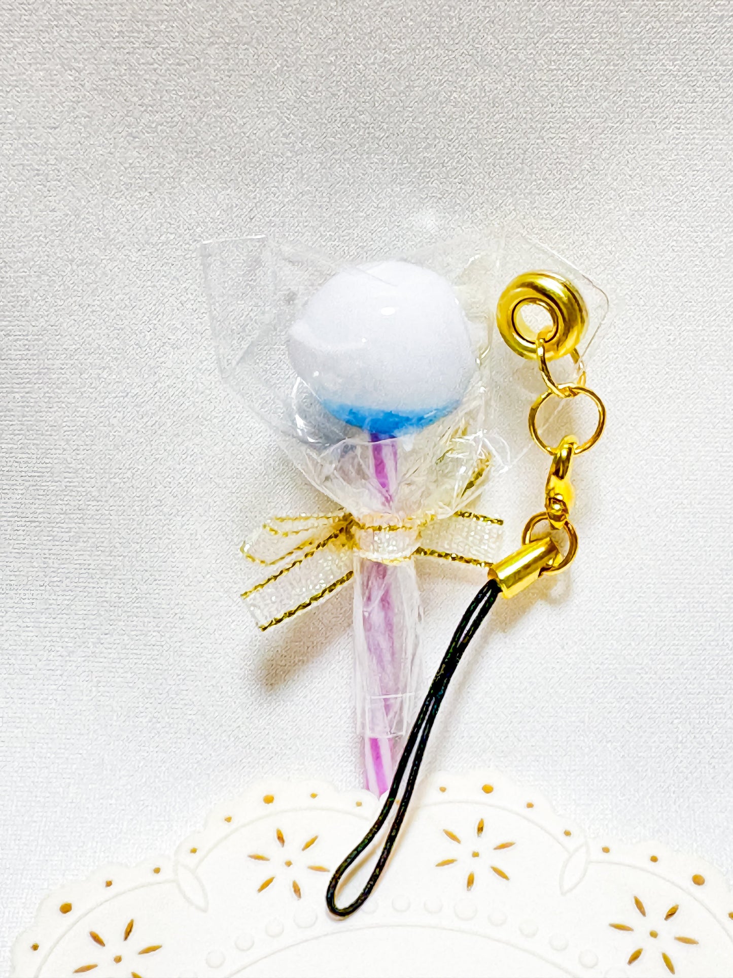 Budgie Resin Charm – Lollipop Style - Sweet Birdie Boutique International