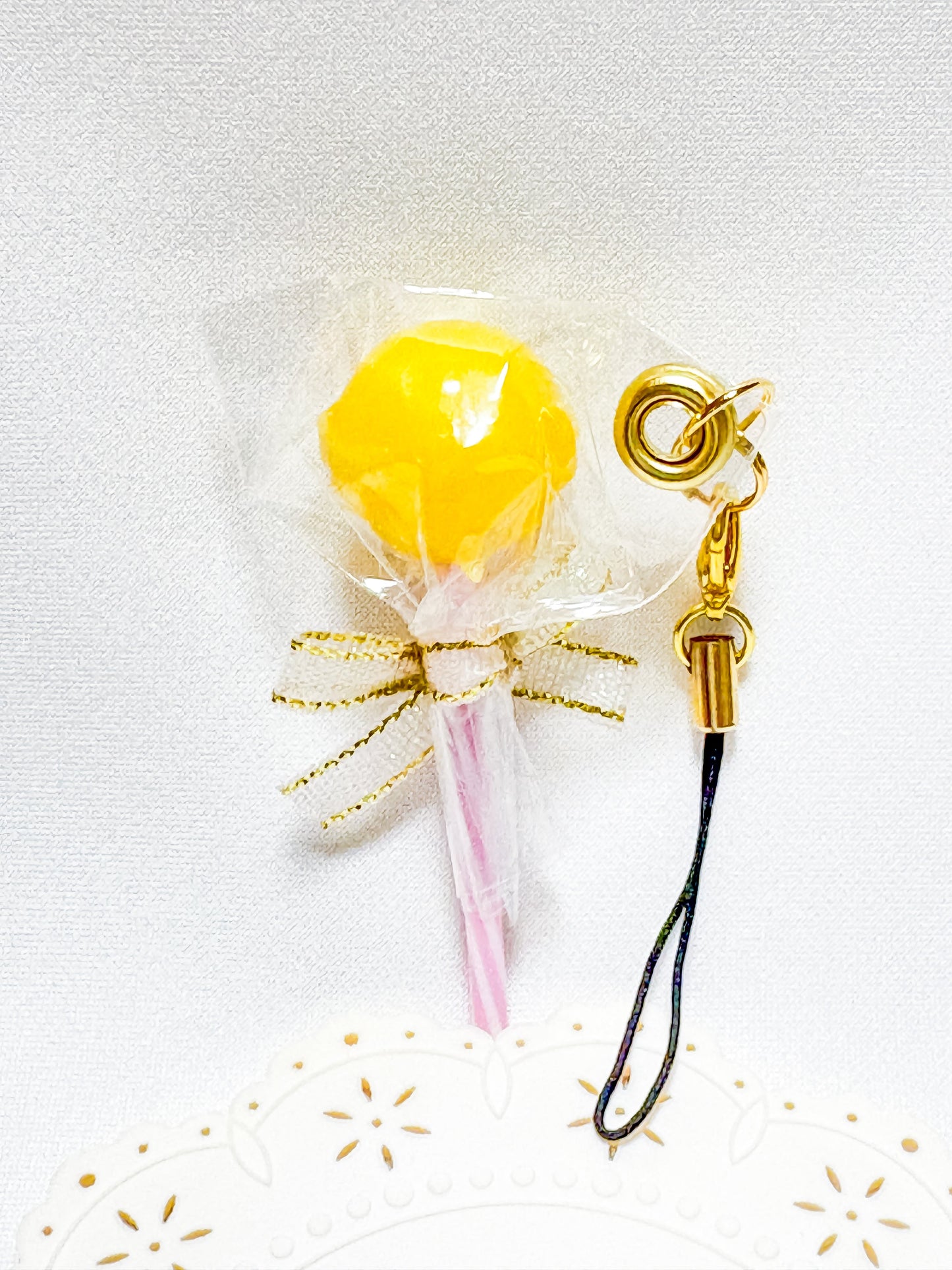 Budgie Resin Charm – Lollipop Style - Sweet Birdie Boutique International