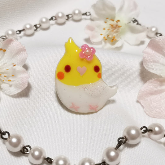 Cockatiel Pin Brooch