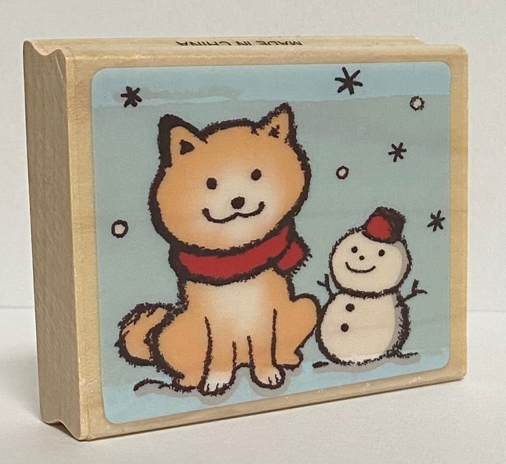 Dog Rubber Stamp Large Size