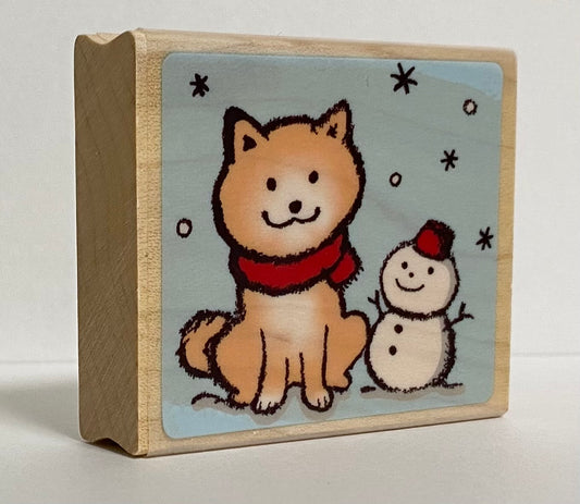 Dog Rubber Stamp Large Size