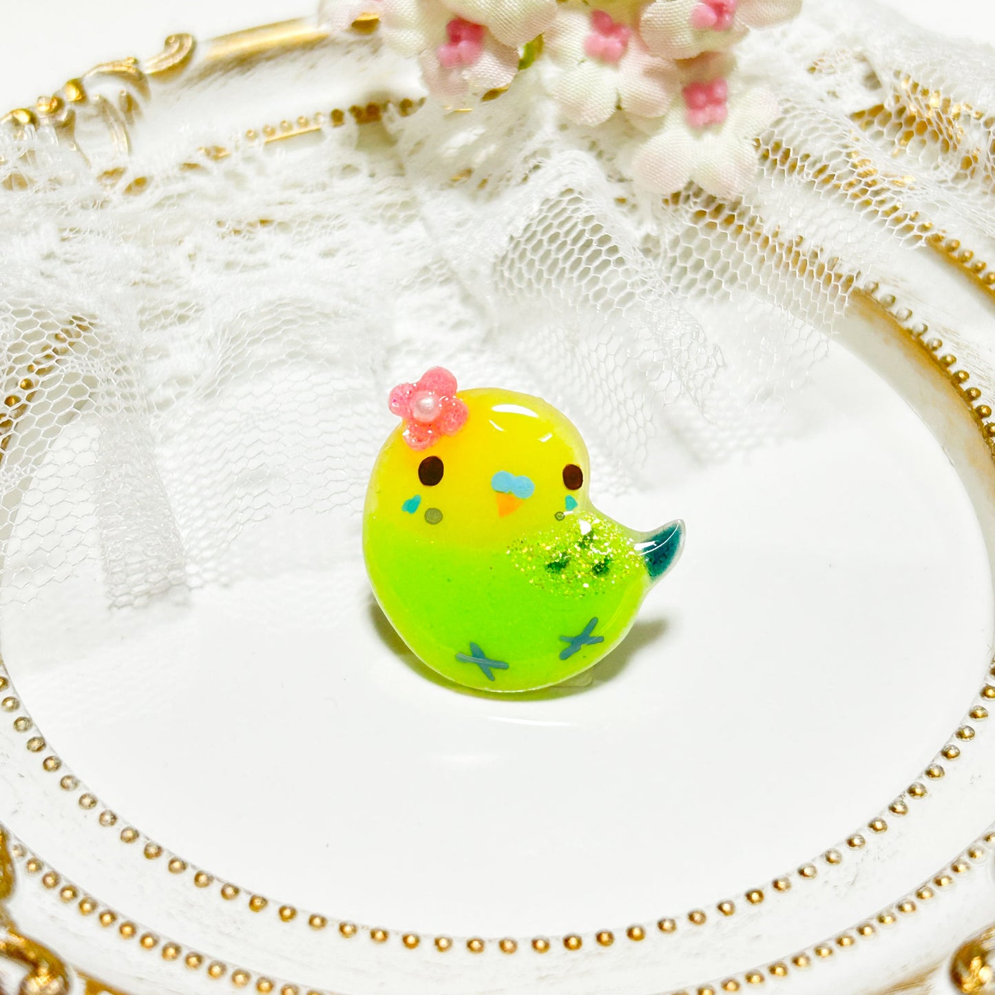 Budgie Pin Brooch