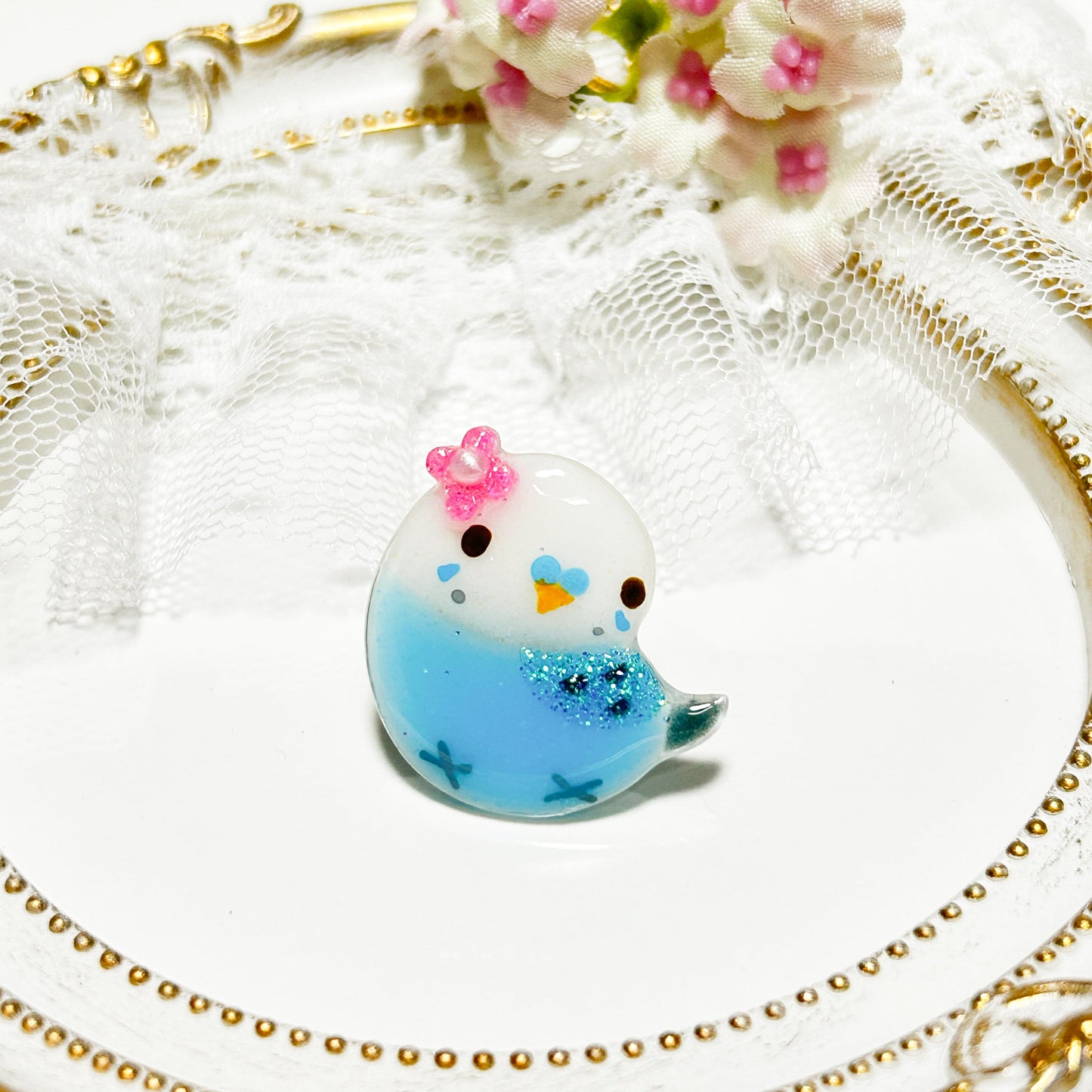 Budgie Pin Brooch