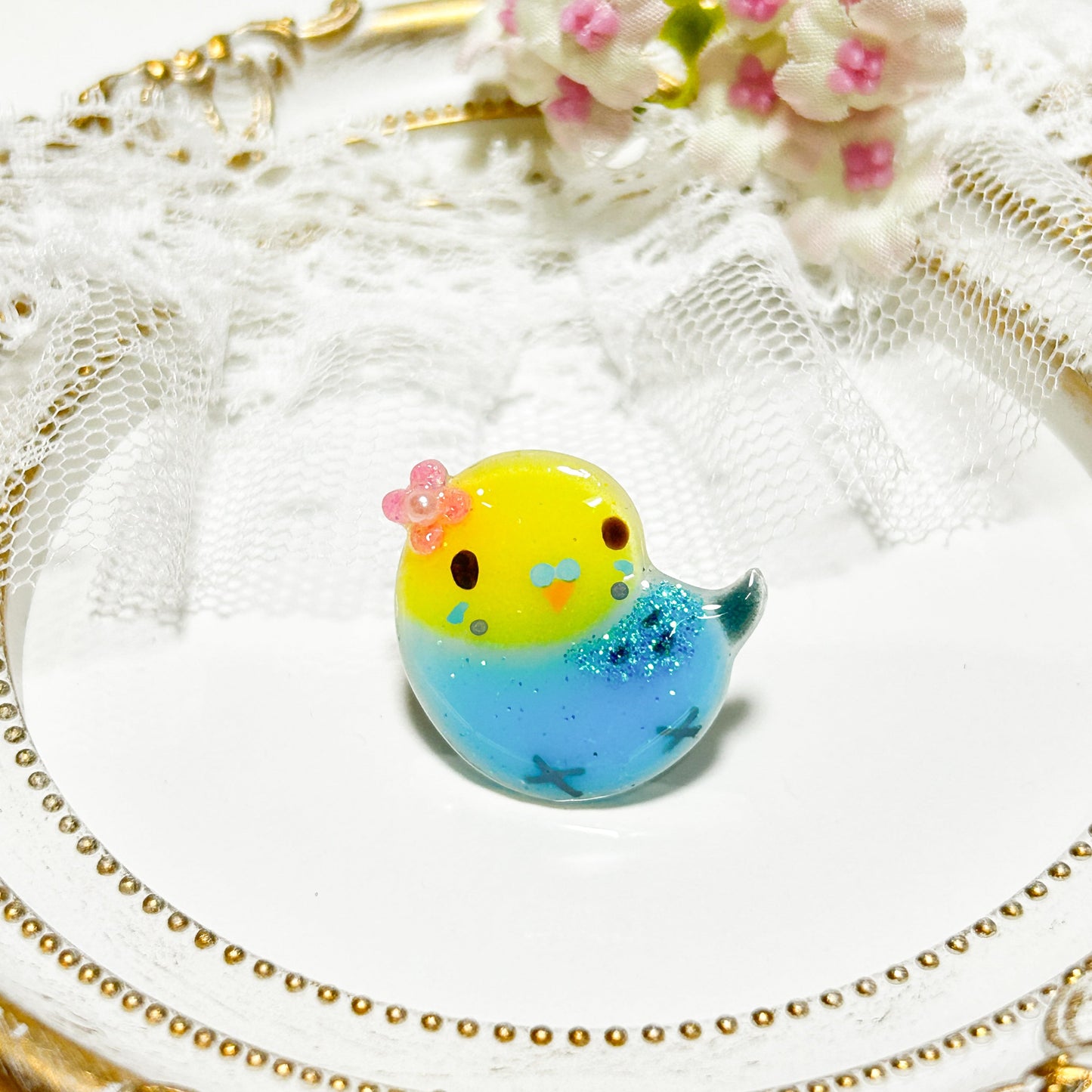 Budgie Pin Brooch