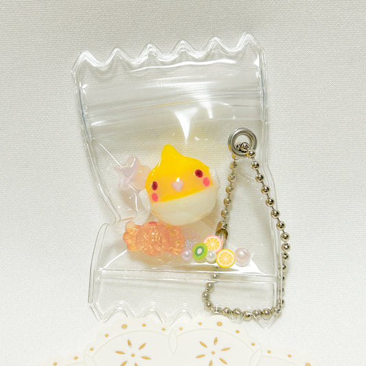 Cockatiel Candy Bag Shaker Charm